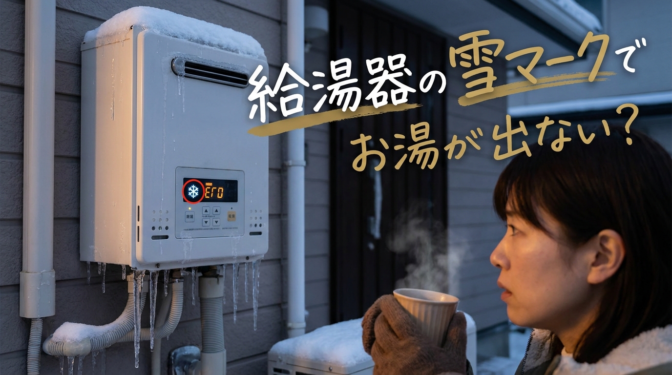 給湯器の雪マークでお湯が出ない？