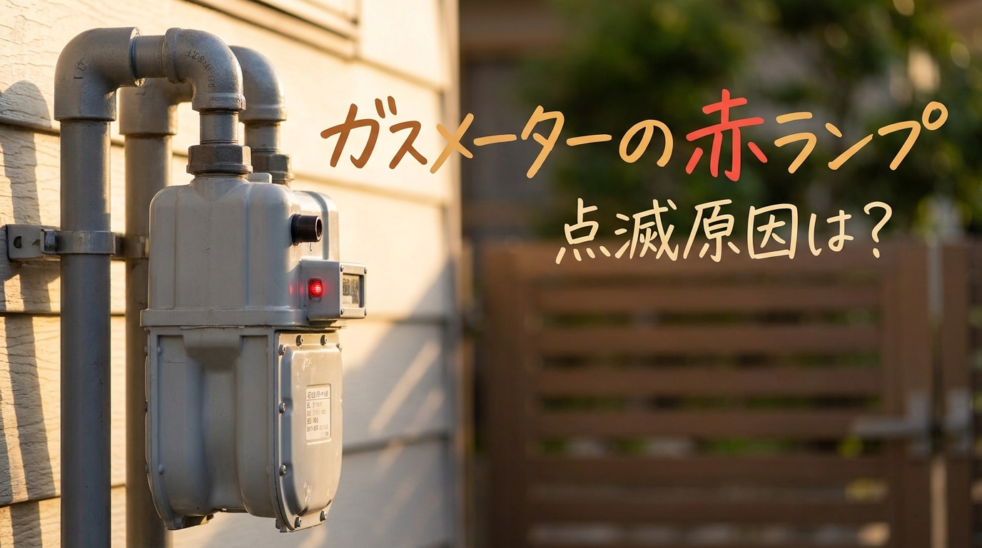 ガスメーターの赤ランプ点滅原因は？