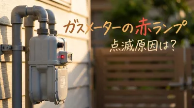 ガスメーターの赤ランプ点滅原因は？