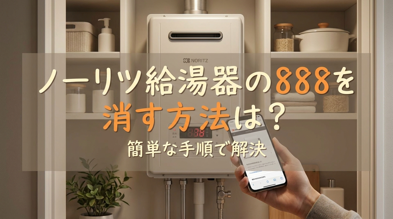 ノーリツ給湯器の888を消す方法は？