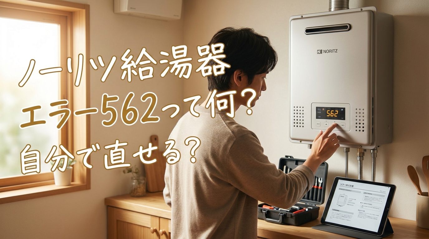 ノーリツ給湯器エラー562って何？自分で直せる？