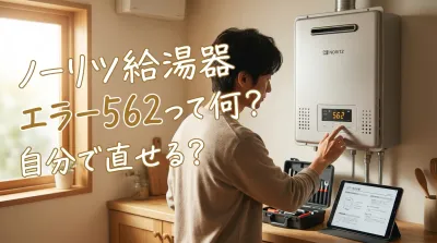 ノーリツ給湯器エラー562って何？自分で直せる？