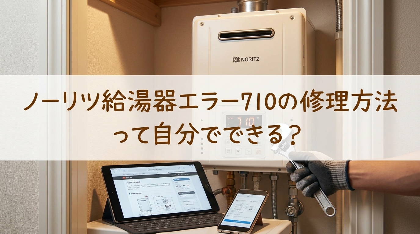 ノーリツ給湯器エラー710の修理方法って自分でできる?