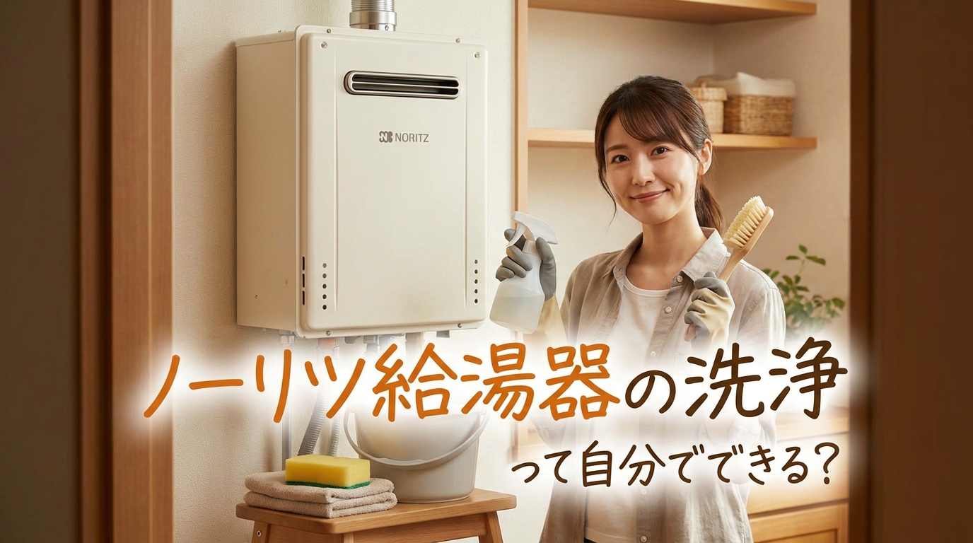 ノーリツ給湯器の洗浄って自分でできる?