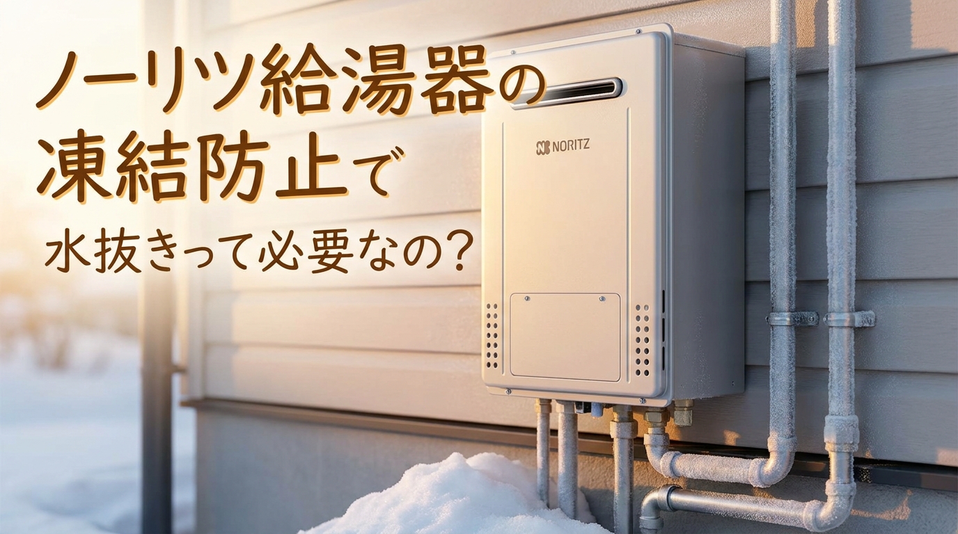 ノーリツ給湯器の凍結防止で水抜きって必要なの？