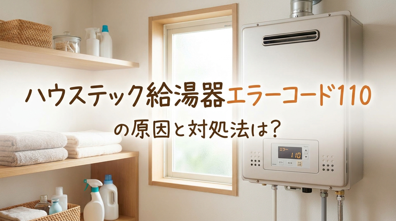 ハウステック給湯器エラーコード110の原因と対処法は?