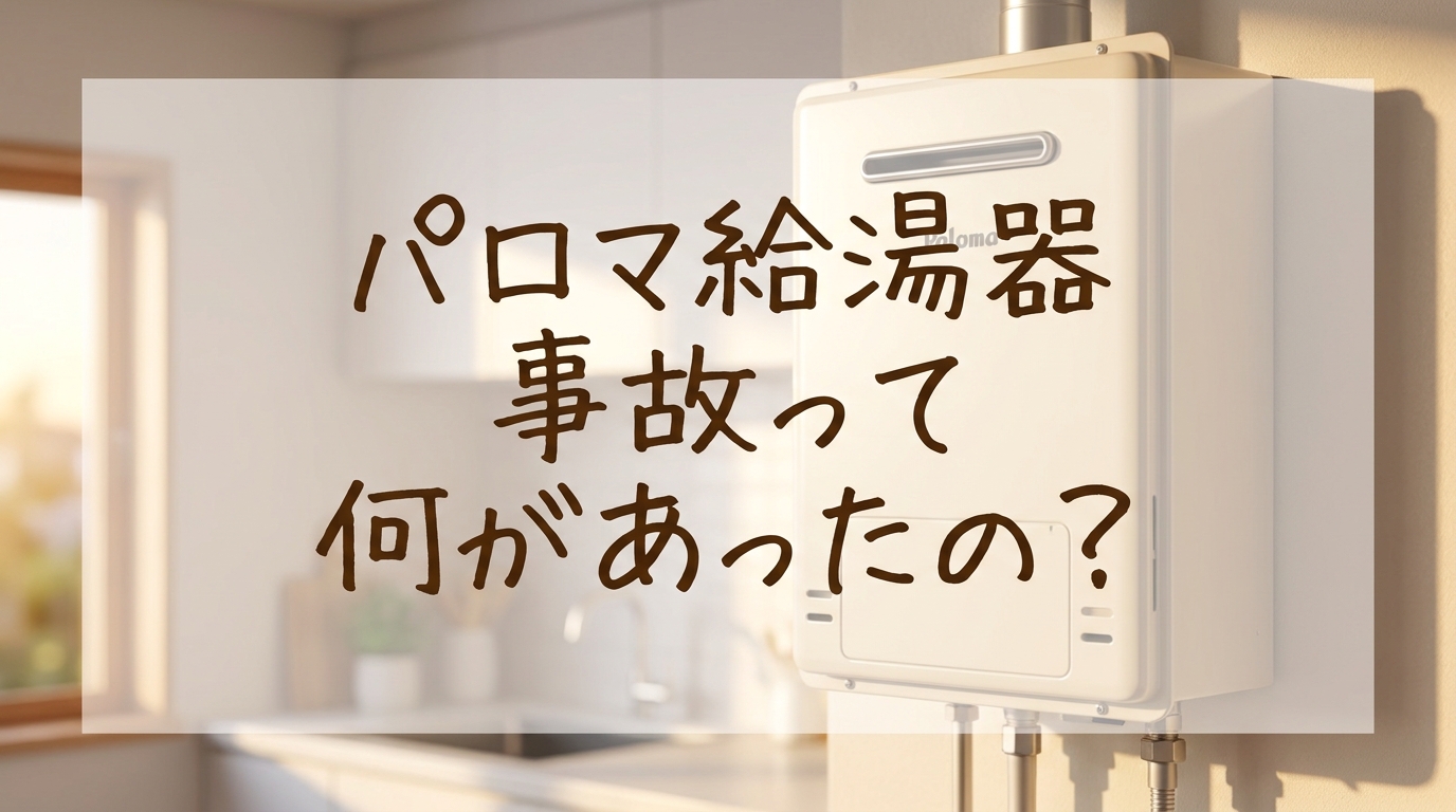 パロマ給湯器事故って何があったの?