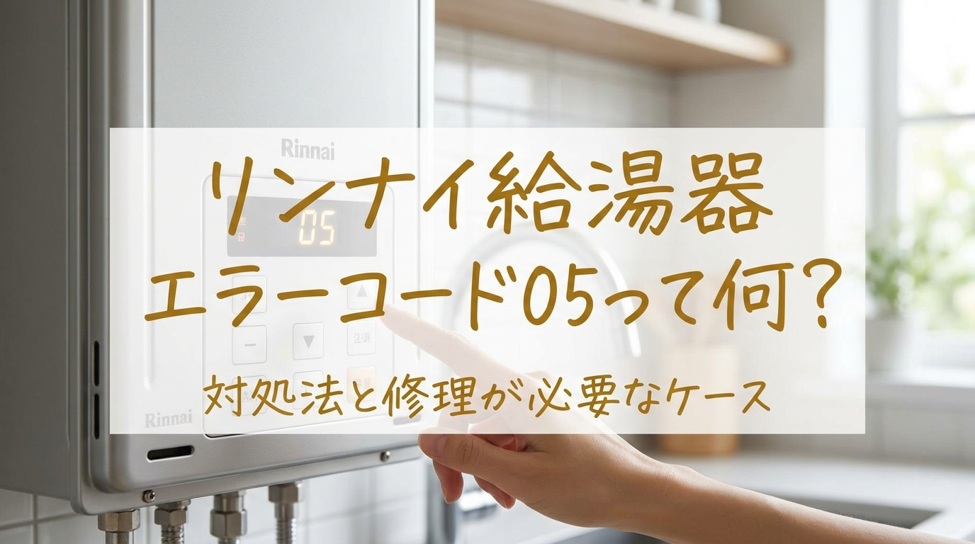 リンナイ給湯器エラーコード05って何？