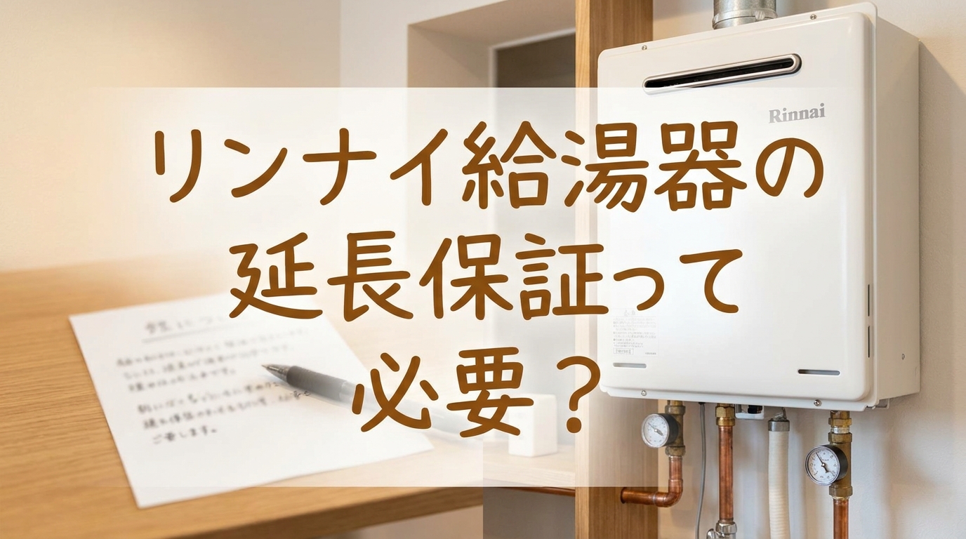 リンナイ給湯器の延長保証って必要?