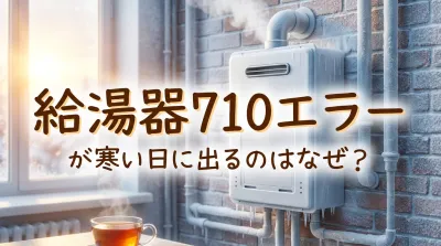 給湯器710エラーが寒い日に出るのはなぜ?