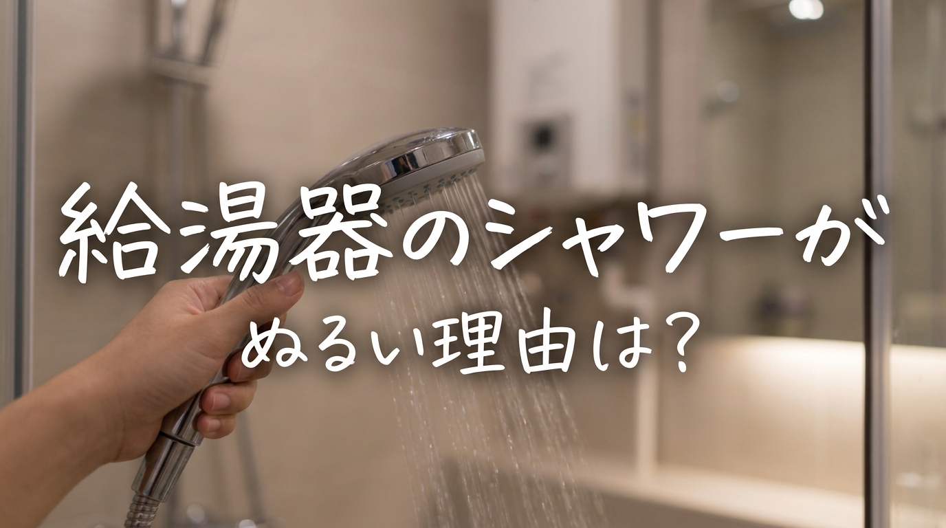 給湯器のシャワーがぬるい理由は?