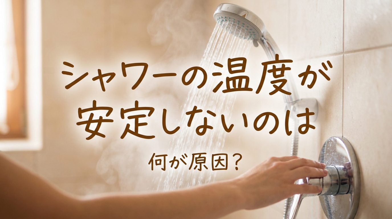 シャワーの温度が安定しないのは何が原因?