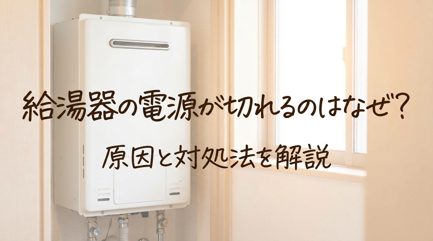 給湯器の電源が切れるのはなぜ?