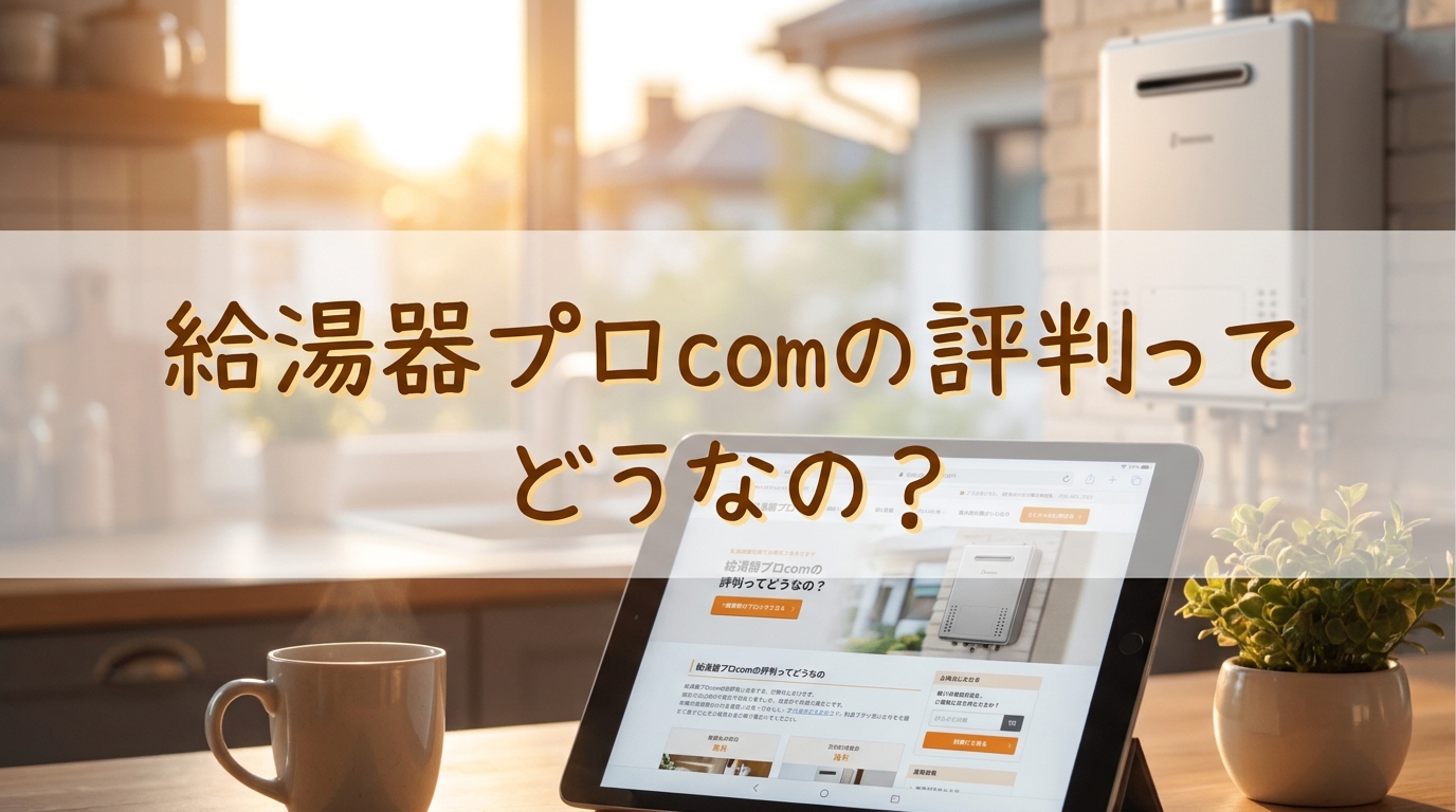 給湯器プロcomの評判ってどうなの?