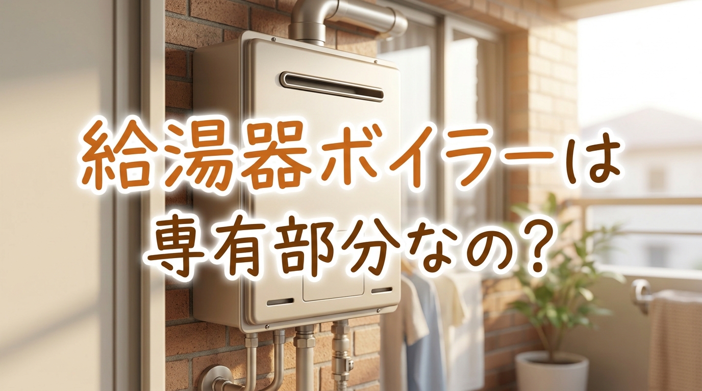 給湯器ボイラーは専有部分なの?