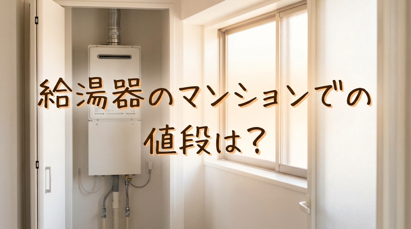 給湯器のマンションでの値段は?