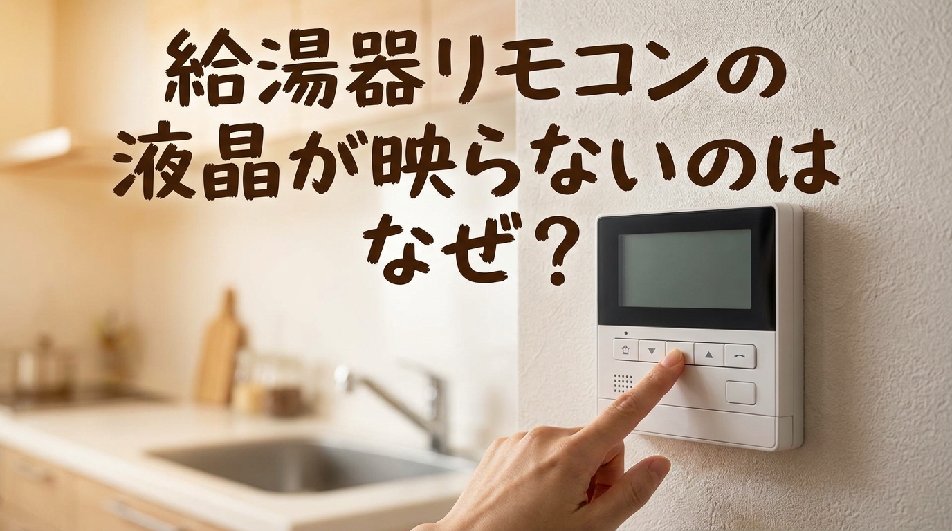 給湯器リモコンの液晶が映らないのはなぜ?