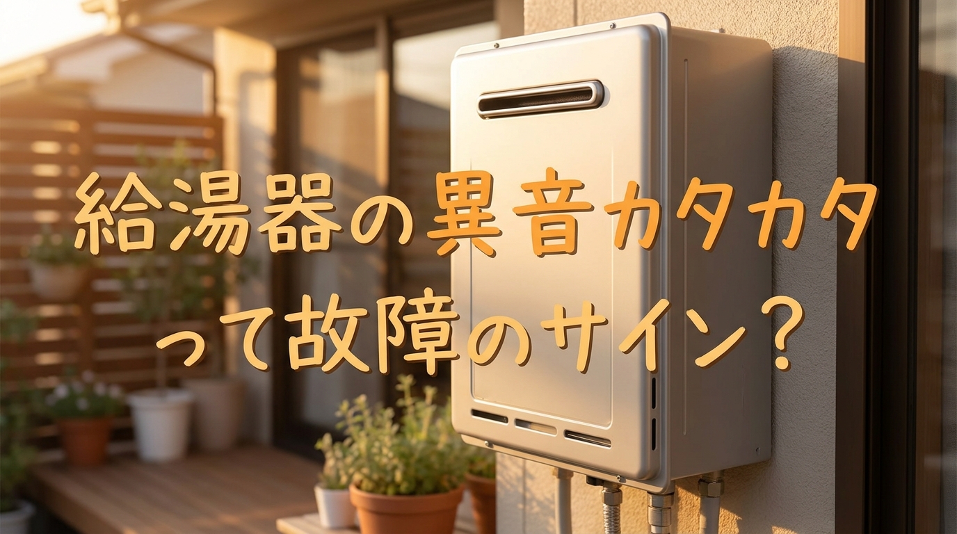 給湯器の異音カタカタって故障のサイン？