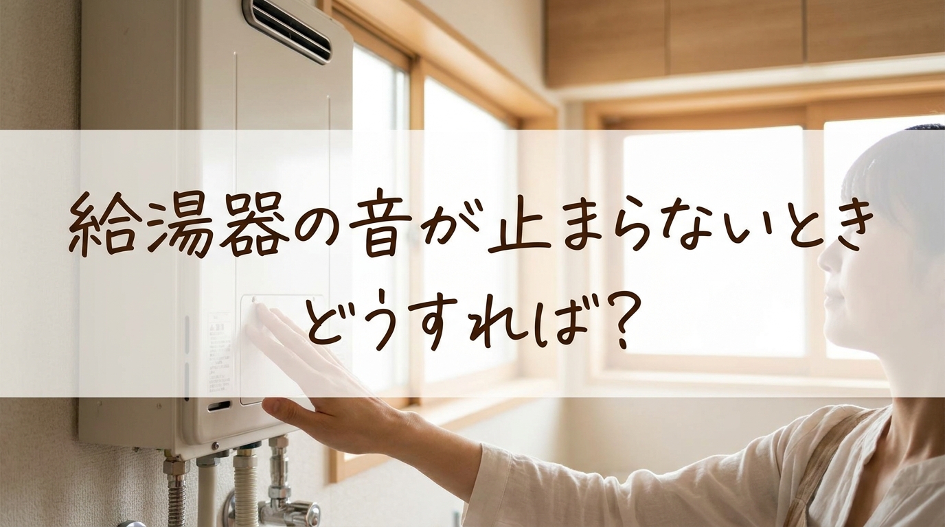 給湯器の音が止まらないときどうすれば?