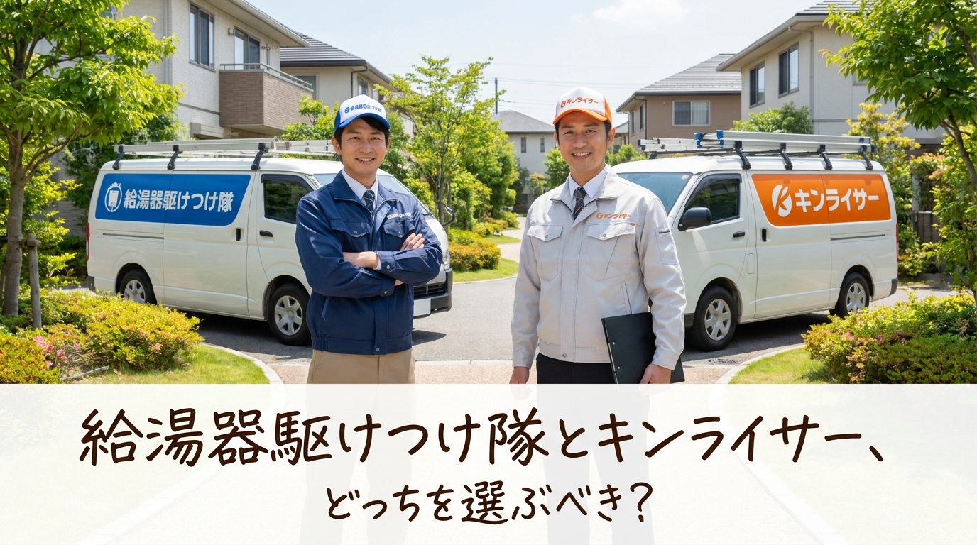 給湯器駆けつけ隊とキンライサー、どっちを選ぶべき？