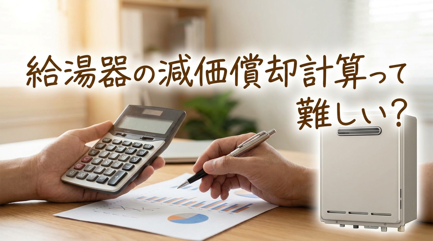 給湯器の減価償却計算って難しい?