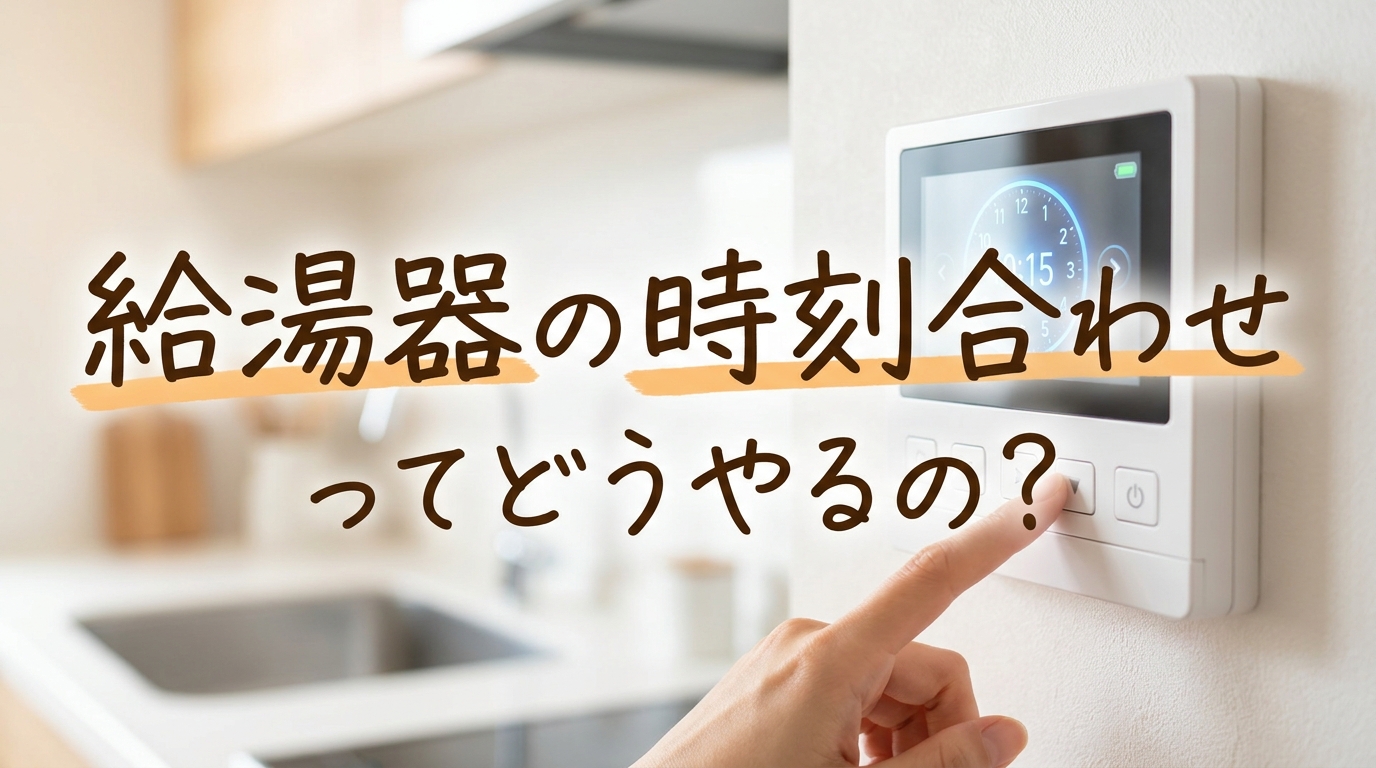 給湯器の時刻合わせってどうやるの?