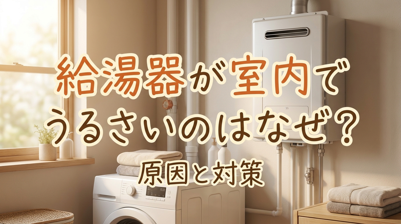 給湯器が室内でうるさいのはなぜ？