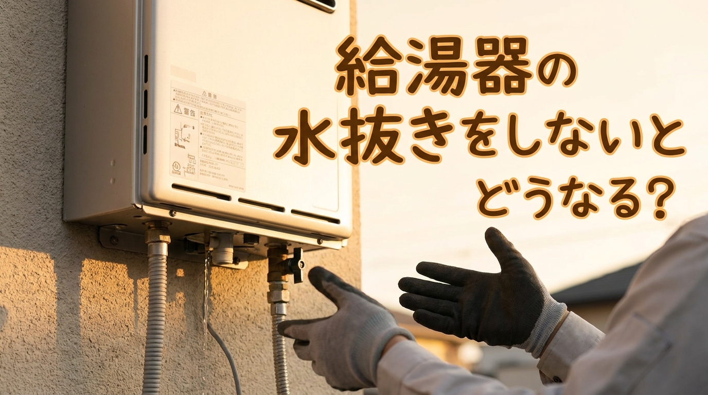 給湯器の水抜きをしないとどうなる？