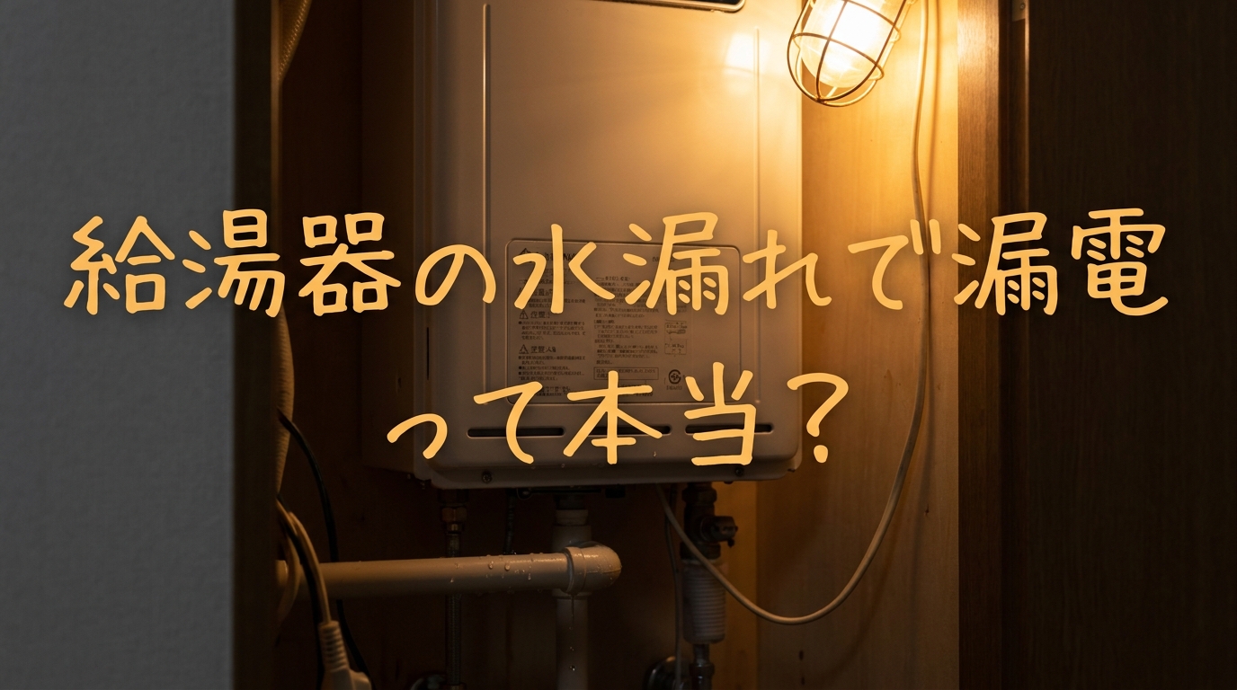 給湯器の水漏れで漏電って本当？