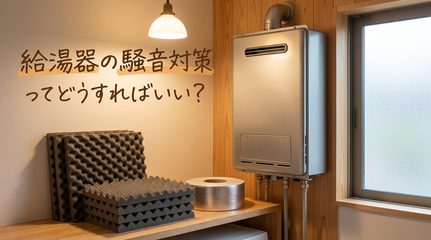 給湯器の騒音対策ってどうすればいい?