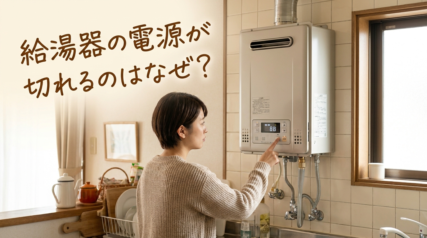 給湯器の電源が切れるのはなぜ?