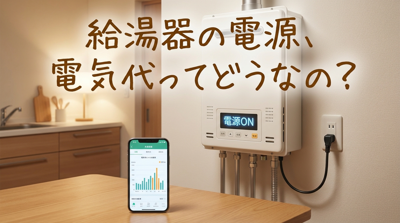 給湯器の電源、電気代ってどうなの？