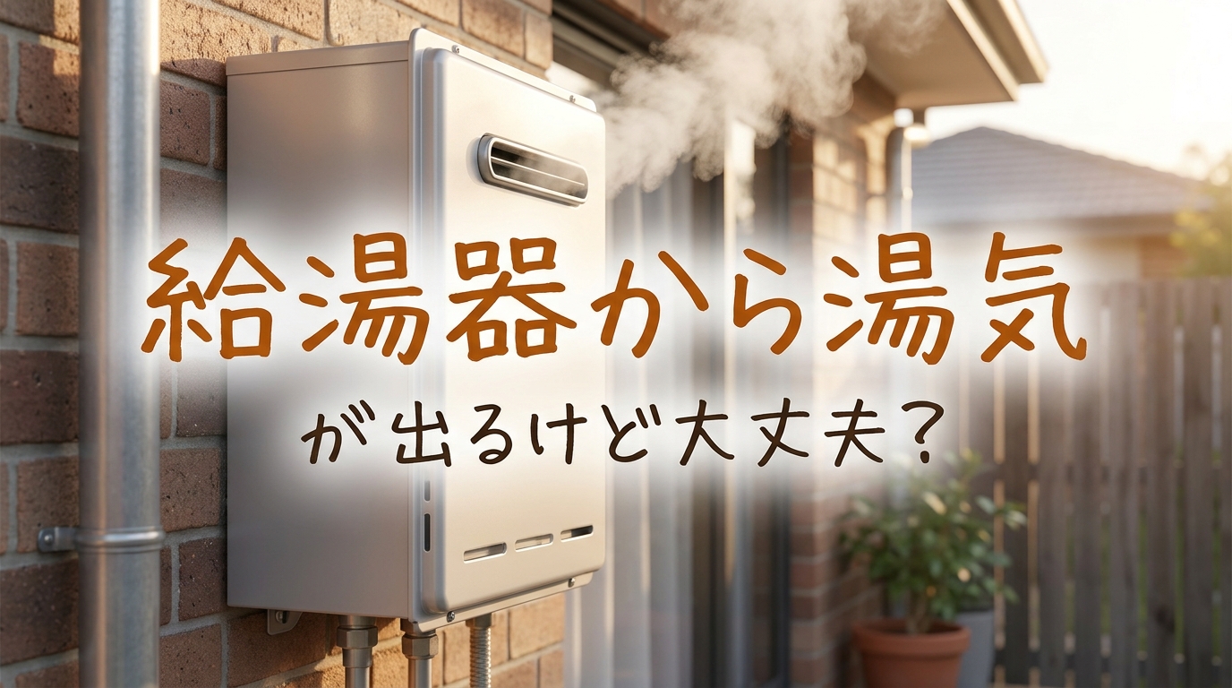 給湯器から湯気が出るけど大丈夫?