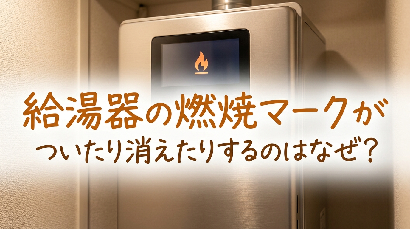 給湯器の燃焼マークがついたり消えたりするのはなぜ?