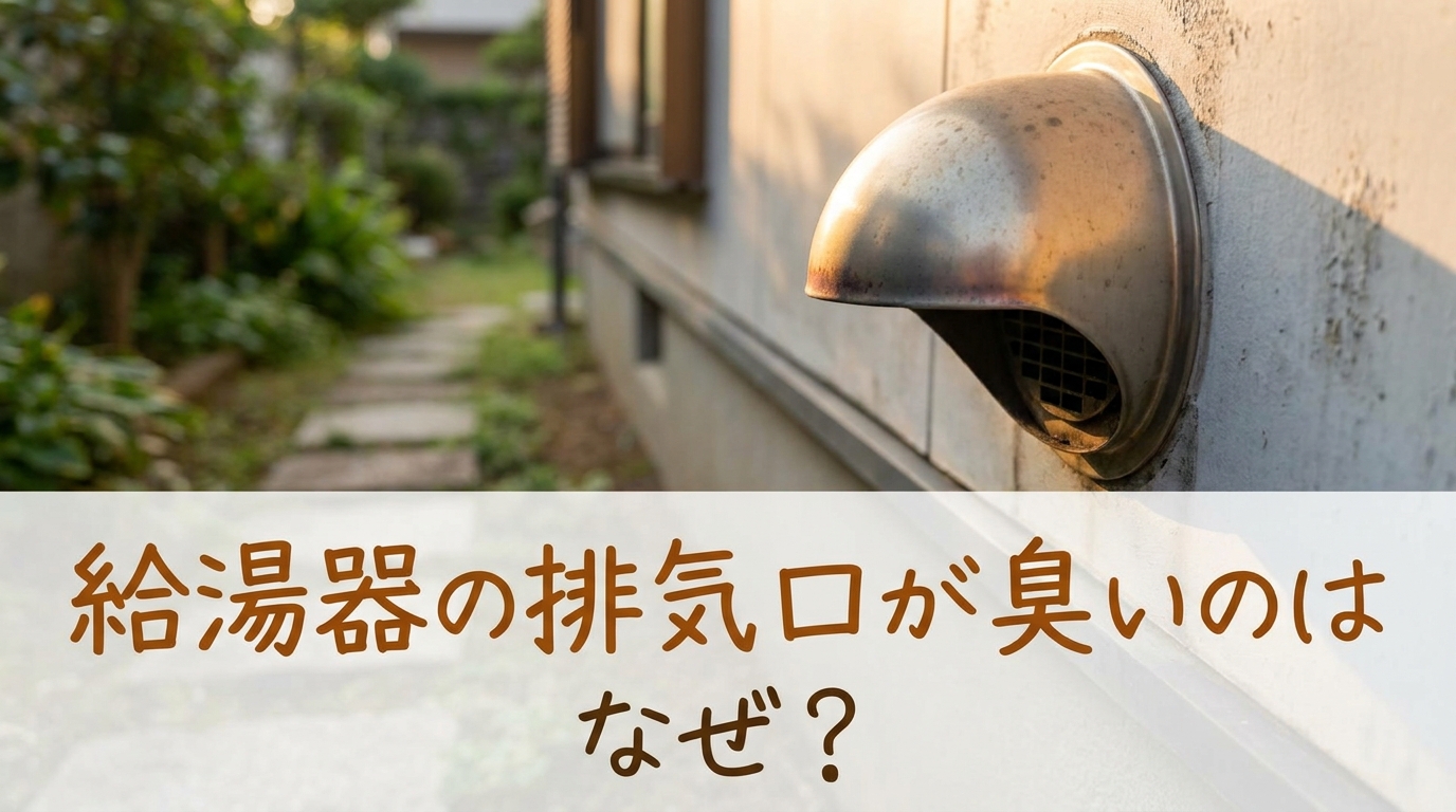 給湯器の排気口が臭いのはなぜ?