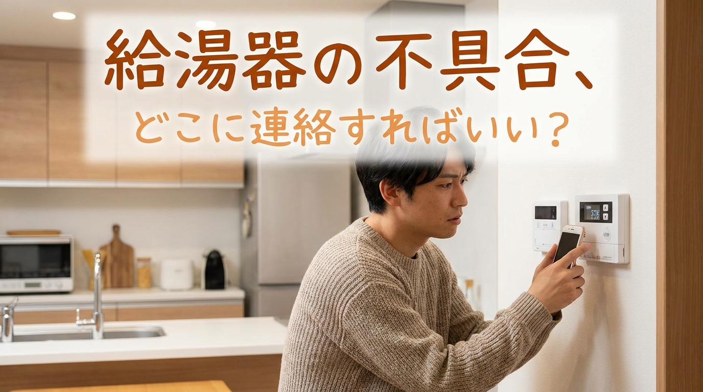給湯器の不具合、どこに連絡すればいい?