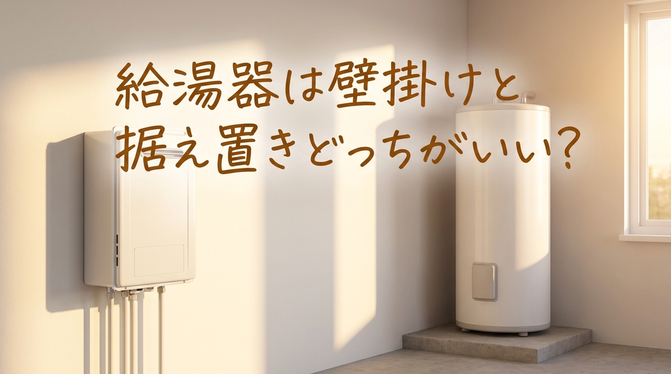 給湯器は壁掛けと据え置きどっちがいい？