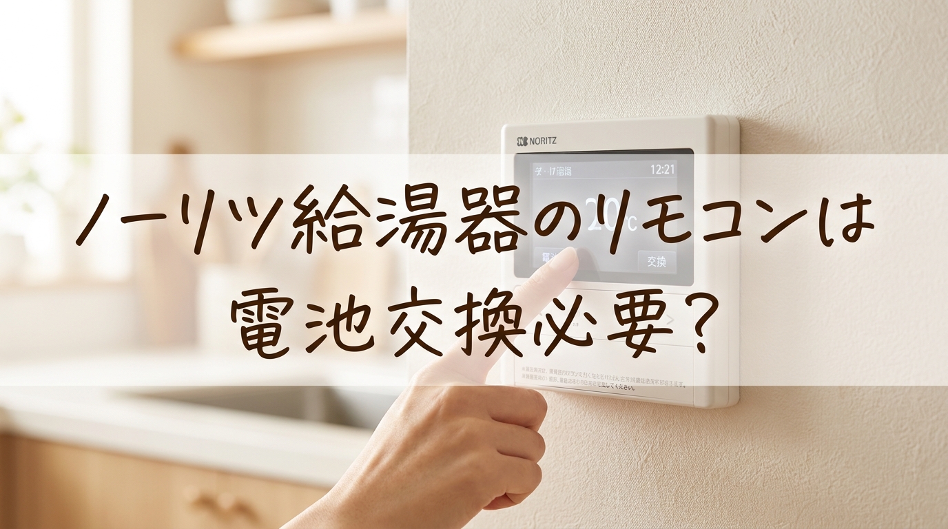 ノーリツ給湯器のリモコンは電池交換必要?