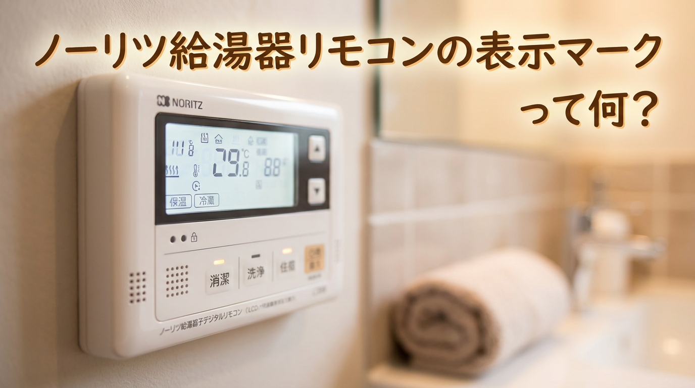 ノーリツ給湯器リモコンの表示マークって何?