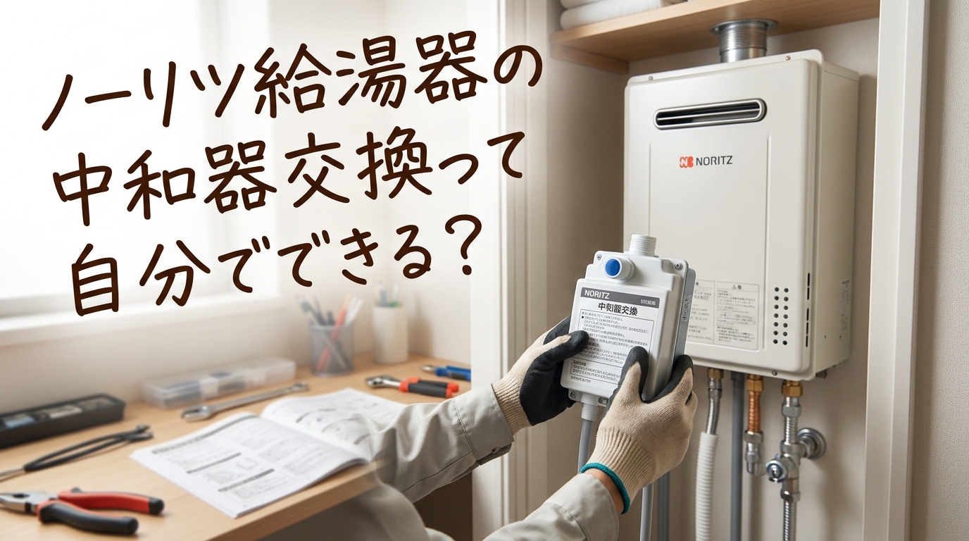 ノーリツ給湯器の中和器交換って自分でできる?