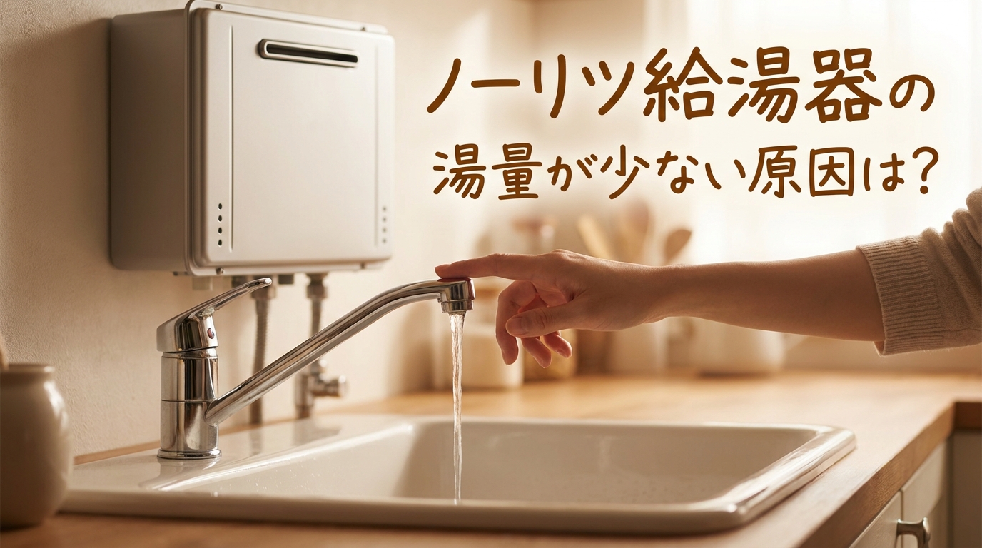 ノーリツ給湯器の湯量が少ない原因は?
