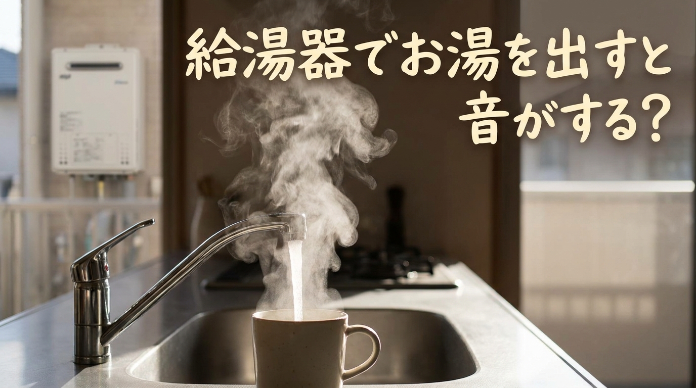 給湯器でお湯を出すと音がする？