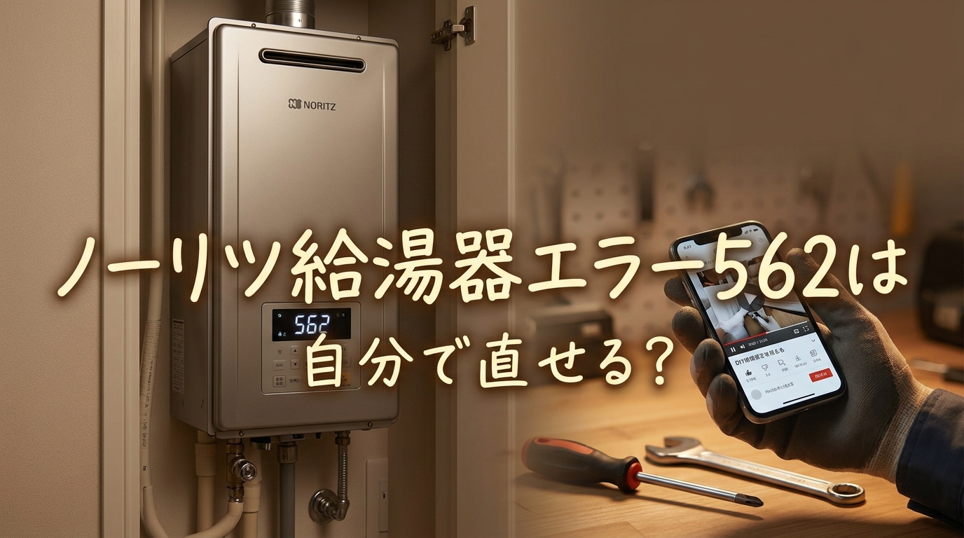 ノーリツ給湯器エラー562は自分で直せる?