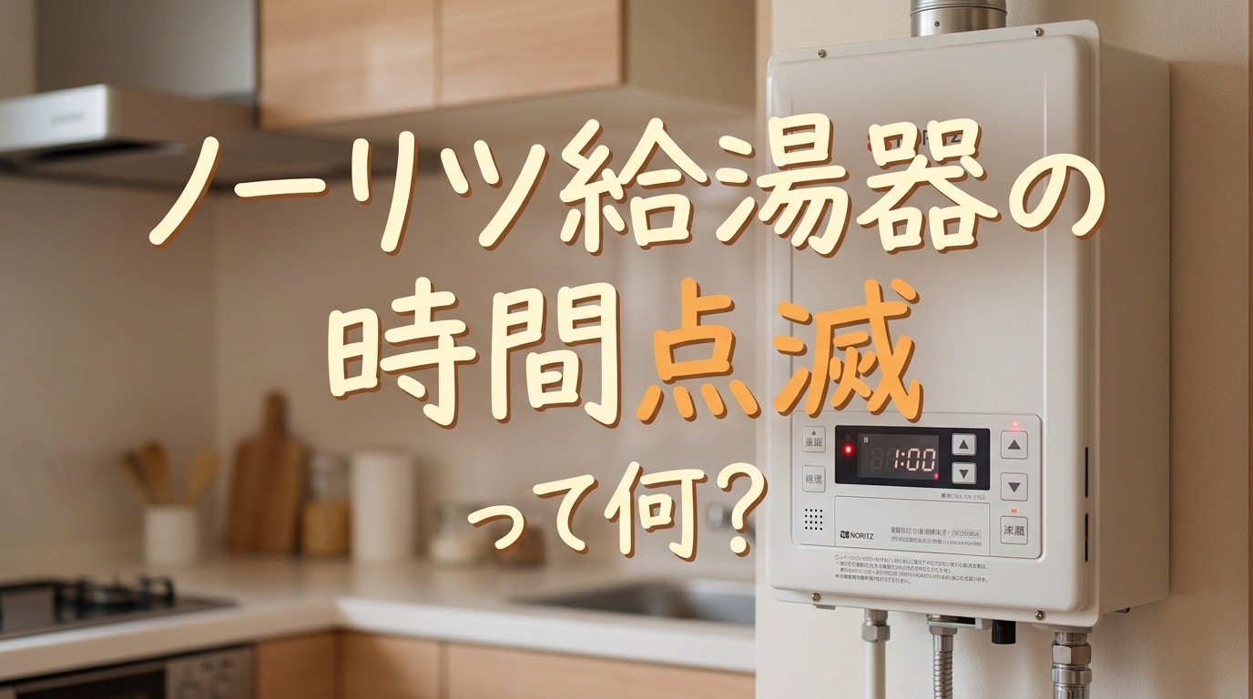 ノーリツ給湯器の時間点滅って何?