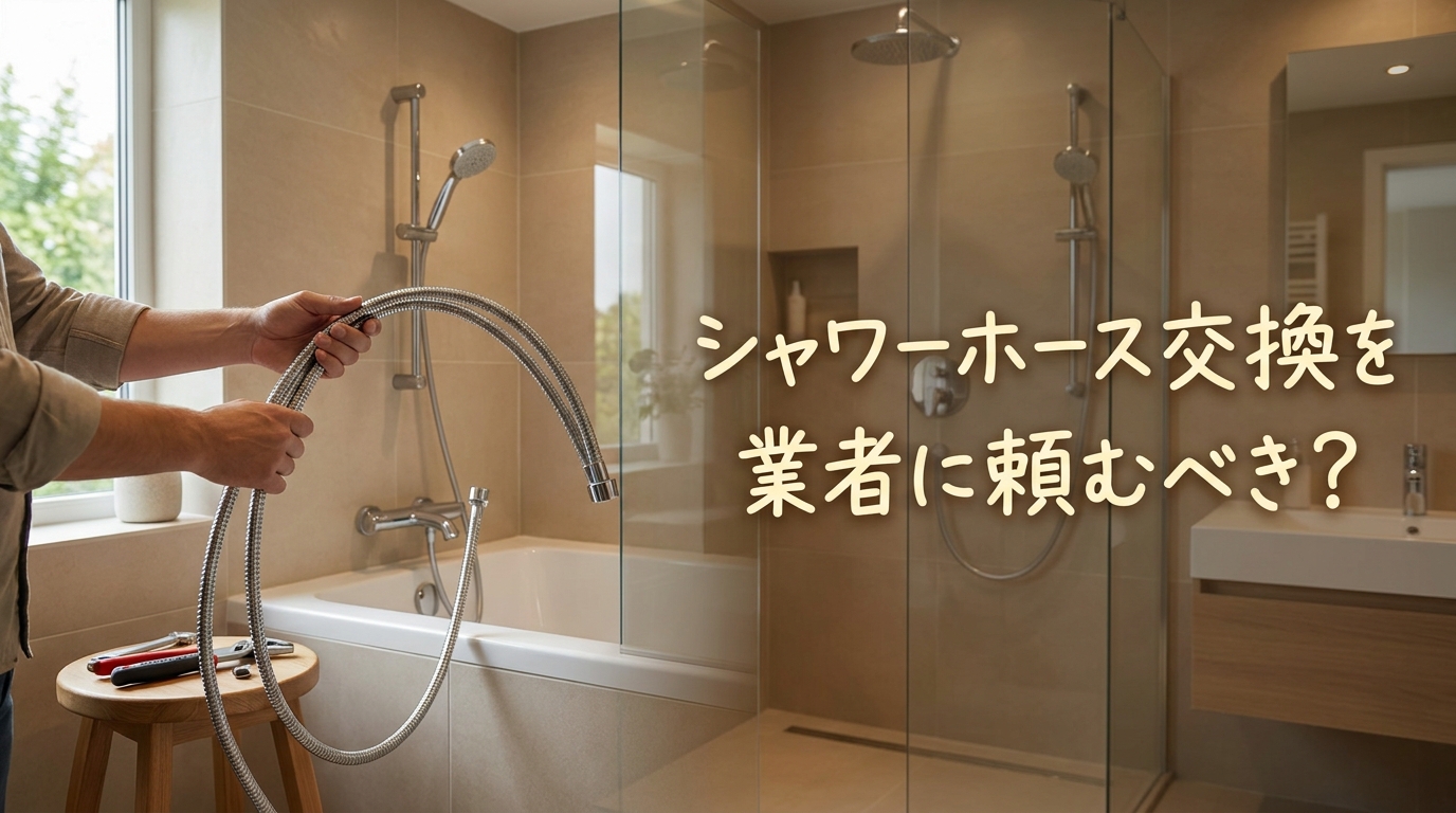 シャワーホース交換を業者に頼むべき?