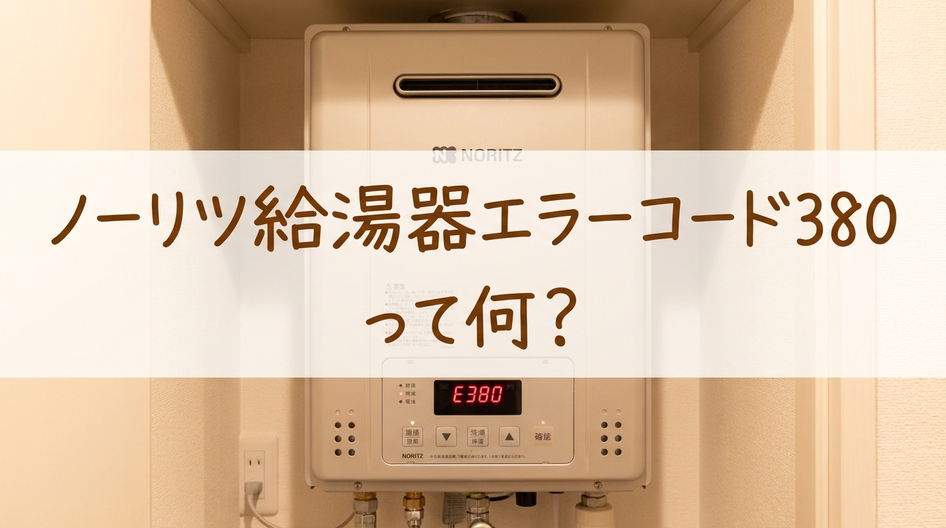 ノーリツ給湯器エラーコード380って何?