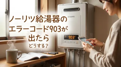 ノーリツ給湯器のエラーコード903が出たらどうする？