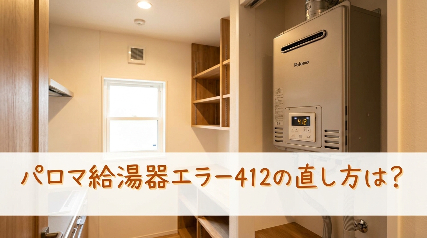 パロマ給湯器エラー412の直し方は?