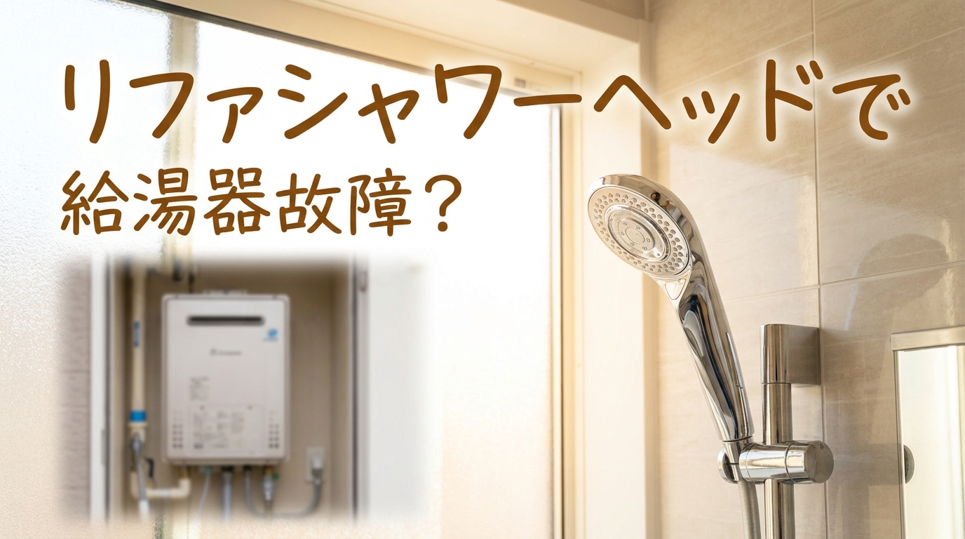 リファシャワーヘッドで給湯器故障?
