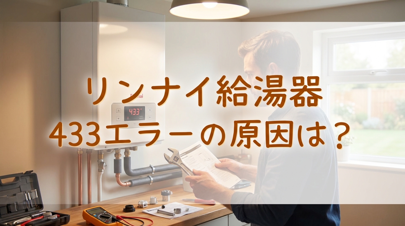 リンナイ給湯器433エラーの原因は？